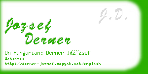 jozsef derner business card